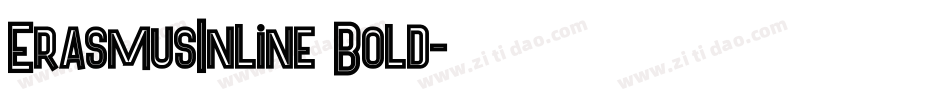 ErasmusInline Bold字体转换